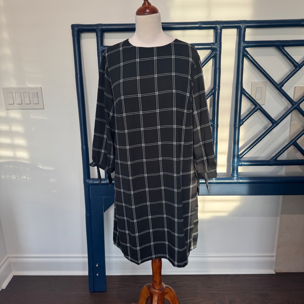 A new day plaid shift dress